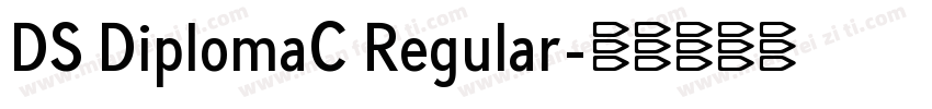 DS DiplomaC Regular字体转换
